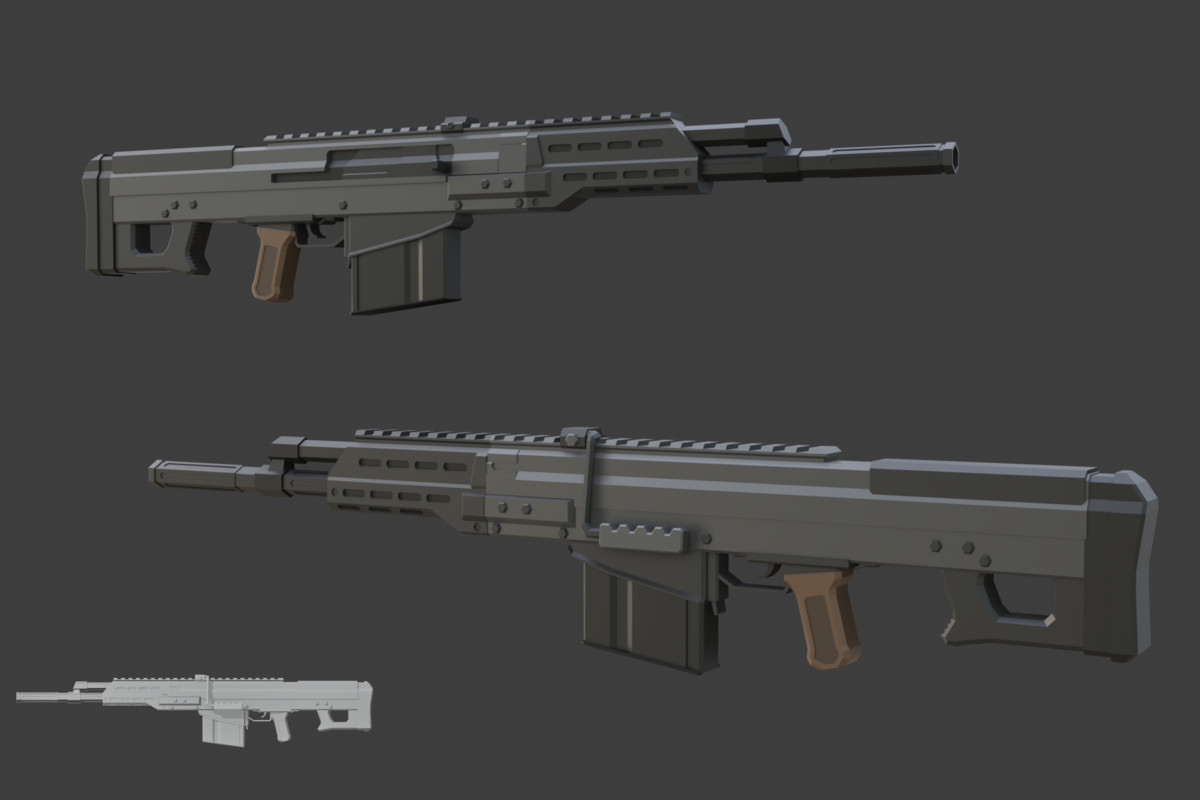 Low Poly Weapon Bundle Pack 3