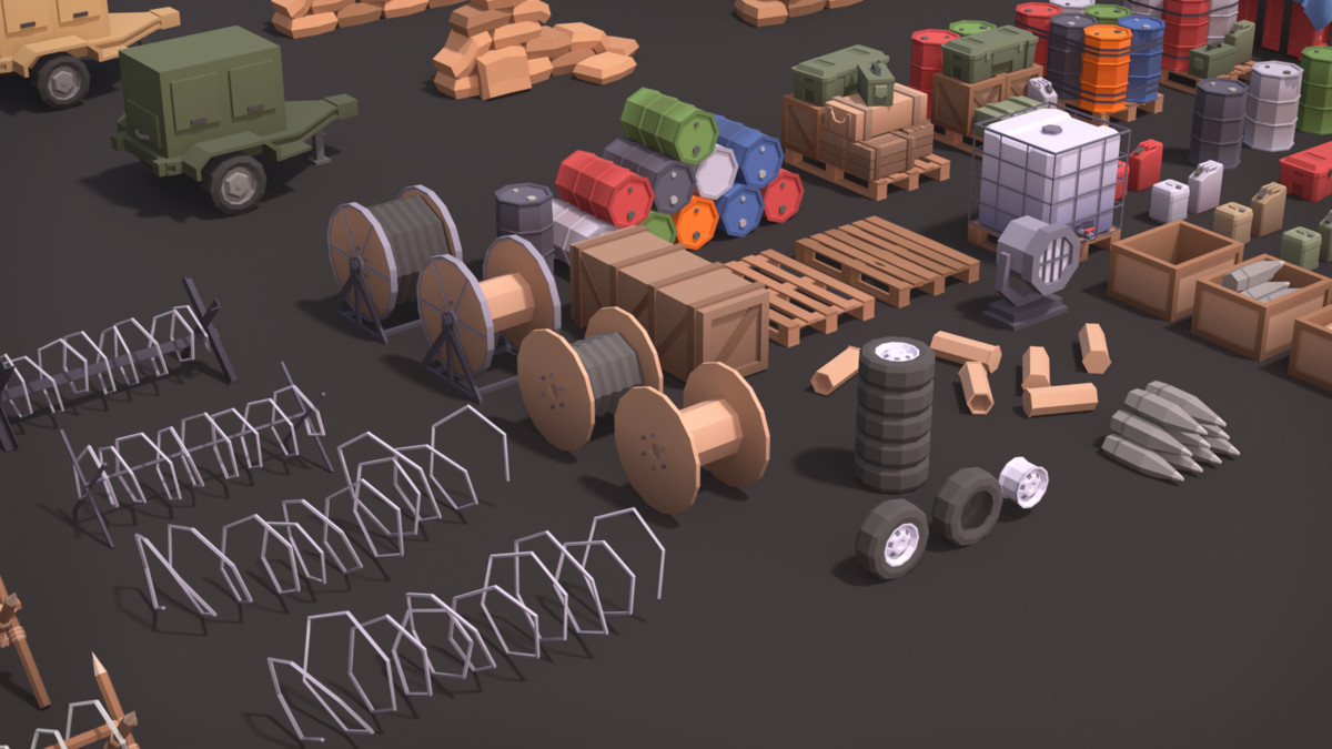 Military Props Pack (Stylized) – BoznaWhat