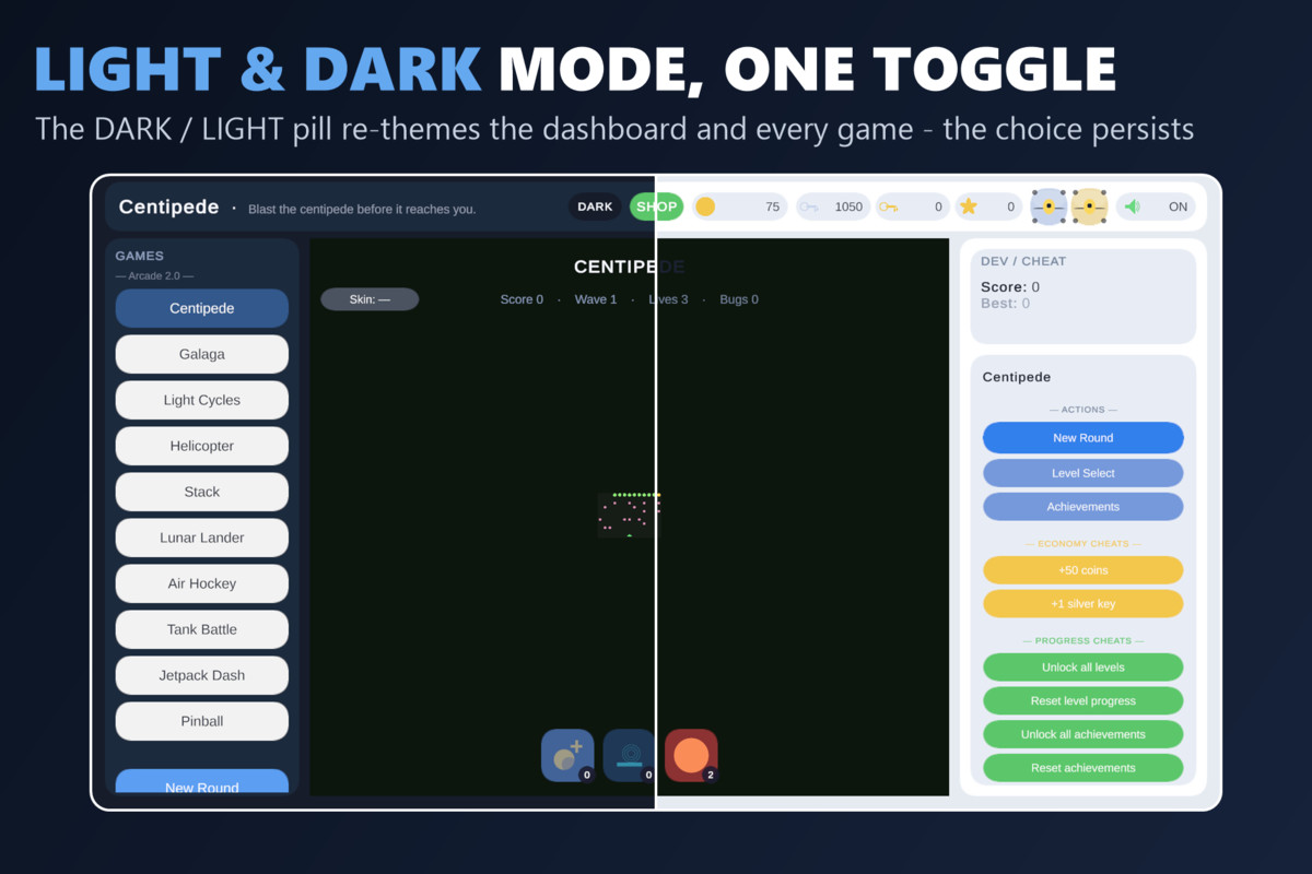 Mini Game Templates Arcade 2.0 - 10 Arcade Starters for Unity
