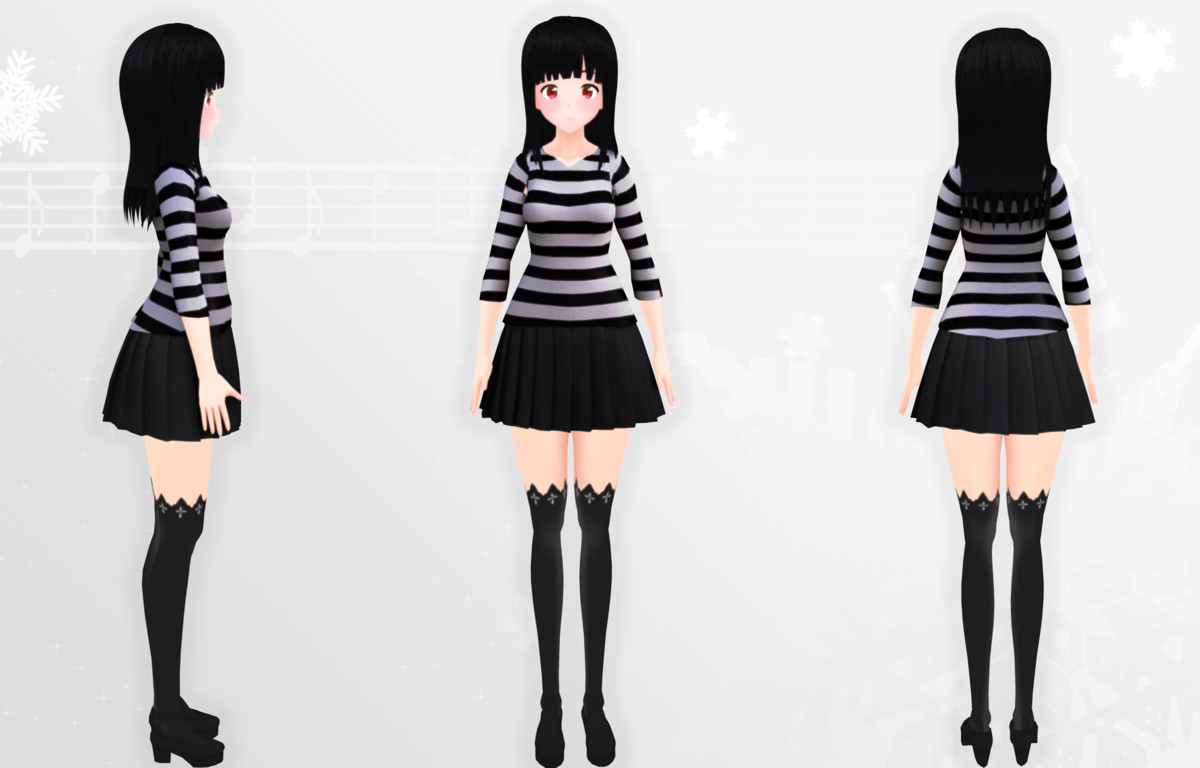 Luna: Anime-Style Character For Games And VRChat