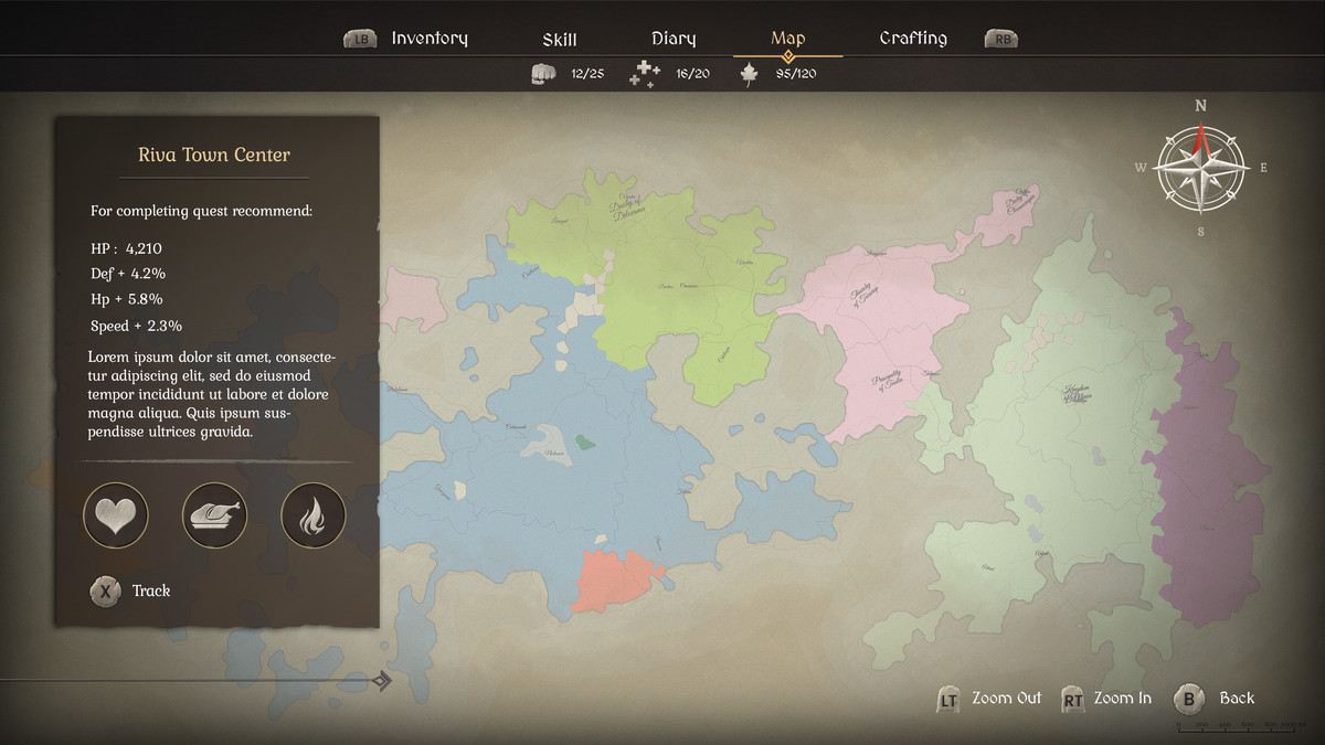 Fantasy RPG GUI