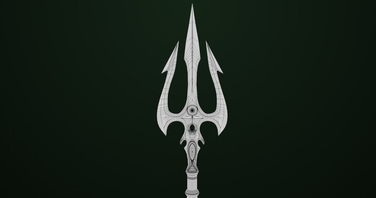 Fantasy Trident 06 URP HDRP Textures