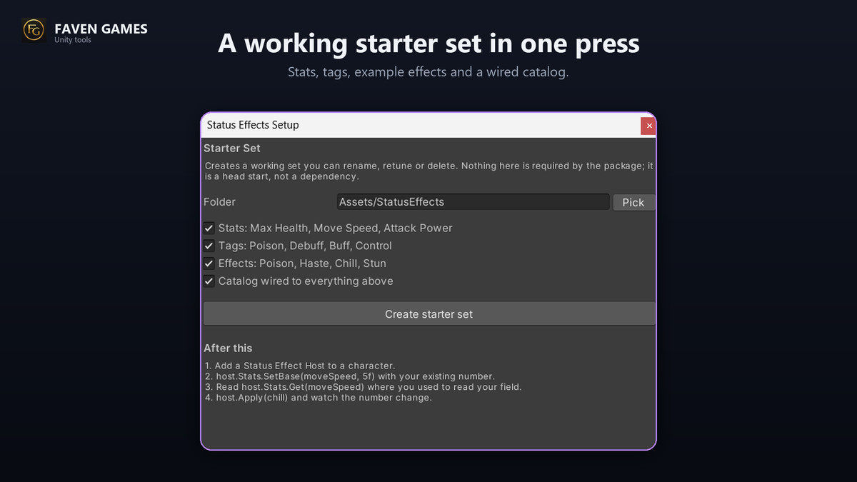 Status Effect System - Buffs, Debuffs, DoT & Stat Modifiers