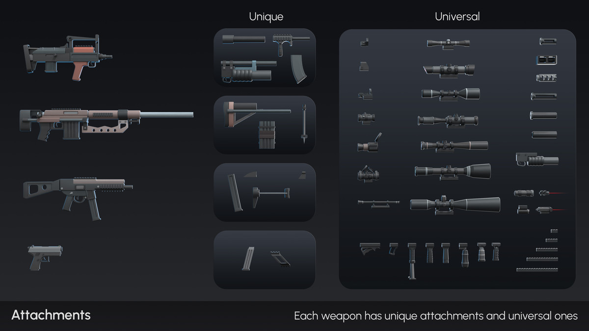 Firearms - Low Poly 3D Models Pack