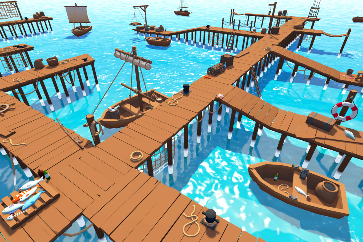 Low Poly Fishing Village Asset Pack