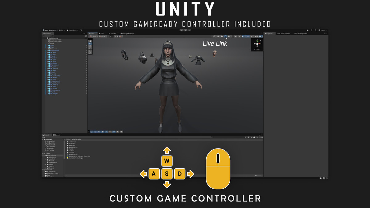 Nun Katharine - Stylized Gothic Character - #76