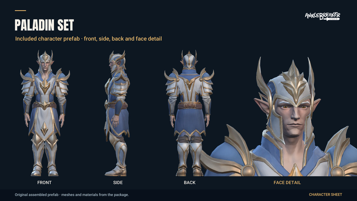 Stylized Elves Characters - Facial & Body Rig