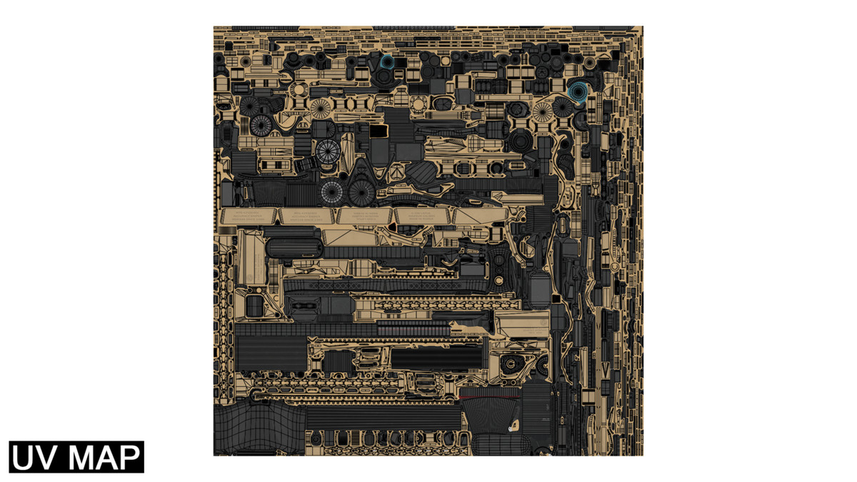 Sniper Rifle 04 Sandal URP HDRP Textures