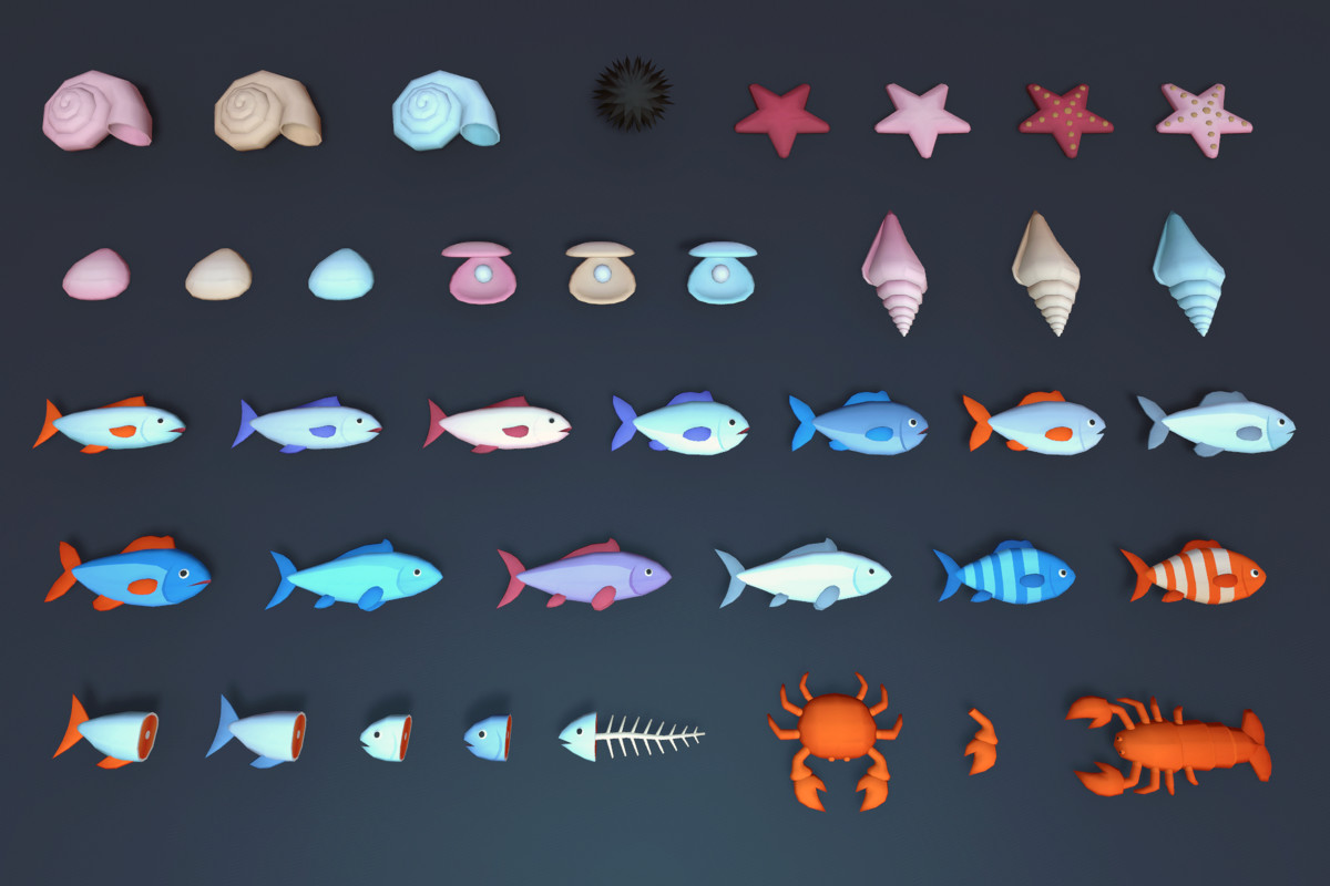 Low Poly Fishing Village Asset Pack