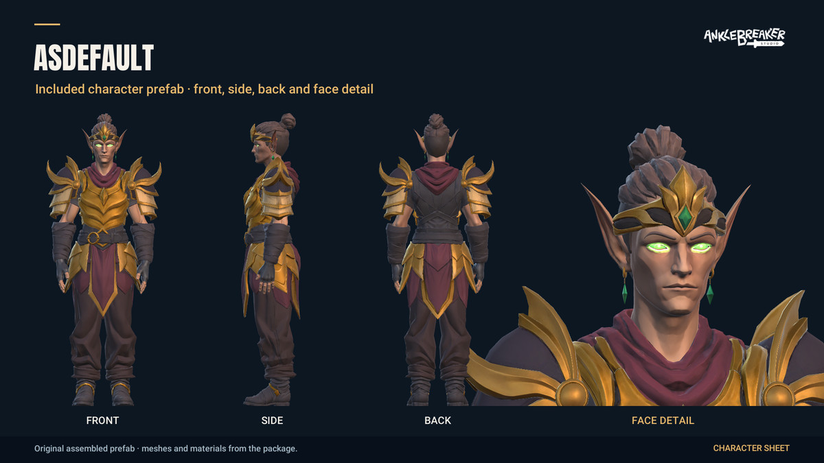 Stylized Elves Characters - Facial & Body Rig