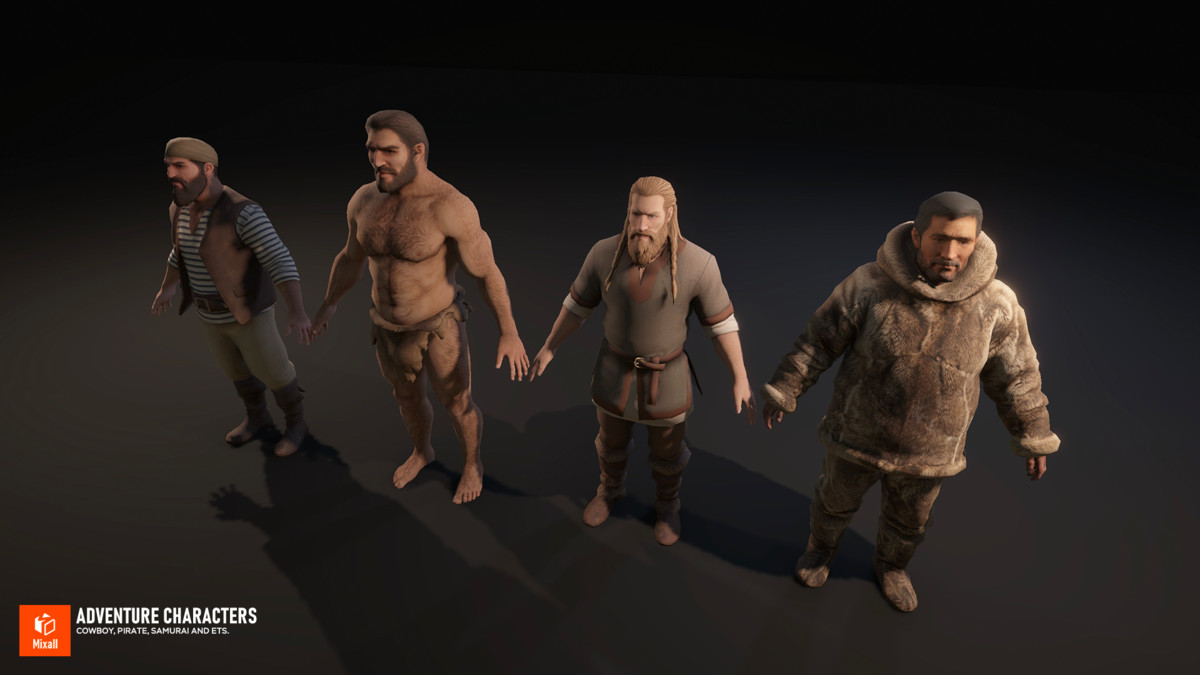 Adventure Characters — Cowboy, Pirate, Samurai and ets.