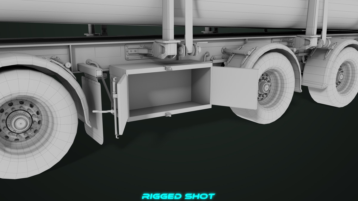 Truck 07 Log Trailer Collection URP HDRP Textures
