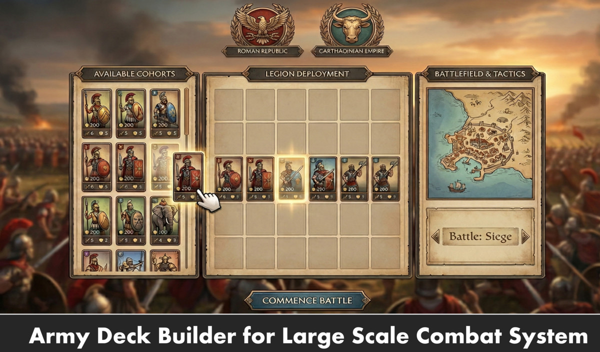 Army Deck Builder for Large Scale Combat System