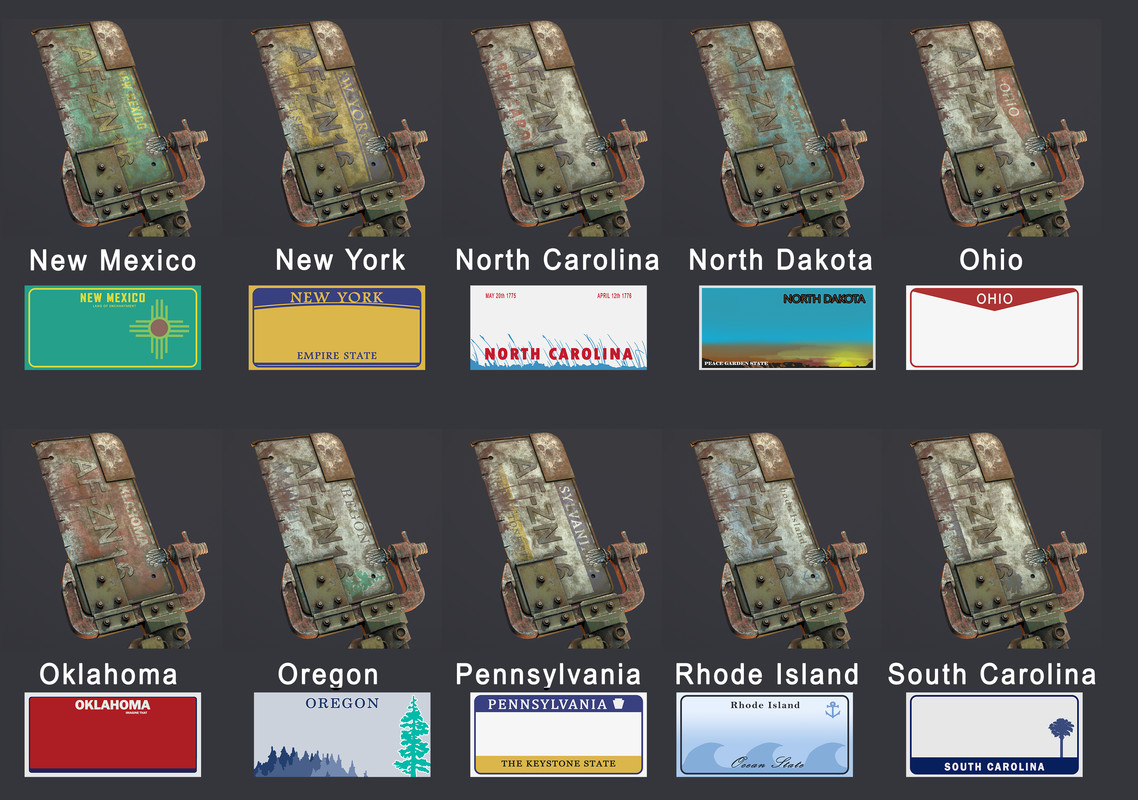 License Plate Sword (Blank + 50 state variants)
