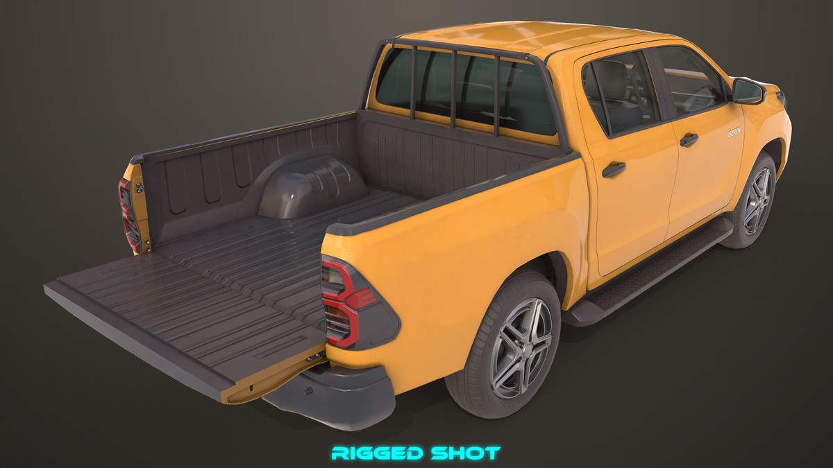 Pickup Truck 04 Brown URP HDRP Textures