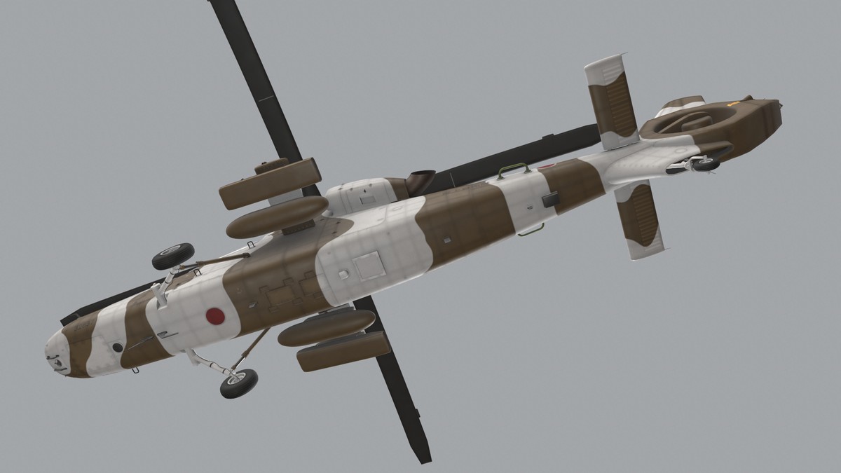 OH-1 Ninja JGSDF Winter Complex Animation (447)