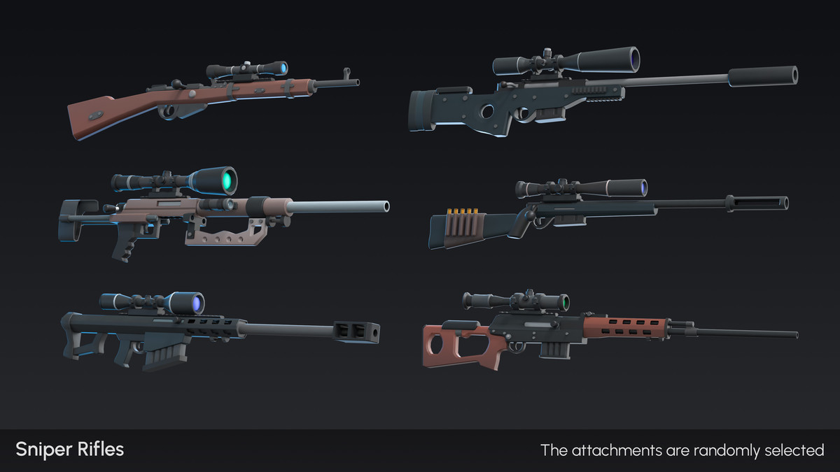 Firearms - Low Poly 3D Models Pack