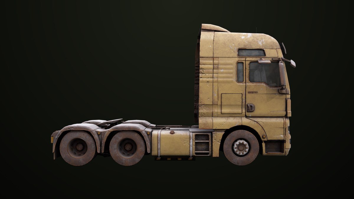Heavy Truck Chassis 04 Dirty 4 URP HDRP Textures