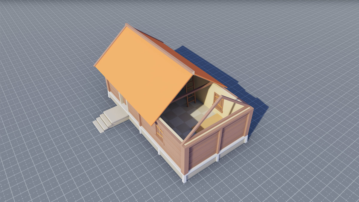 Low Poly Modular Medieval Buildings Pack