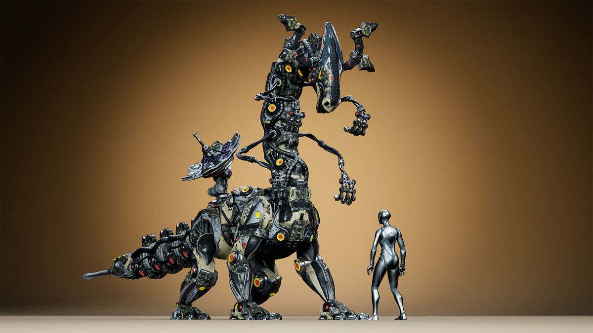 Sci-Fi Dino Long-Neck
