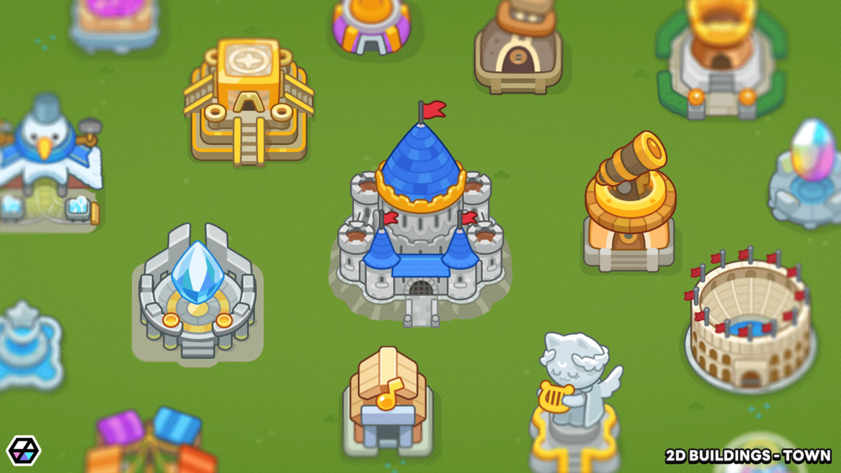 2D Buildings - Town