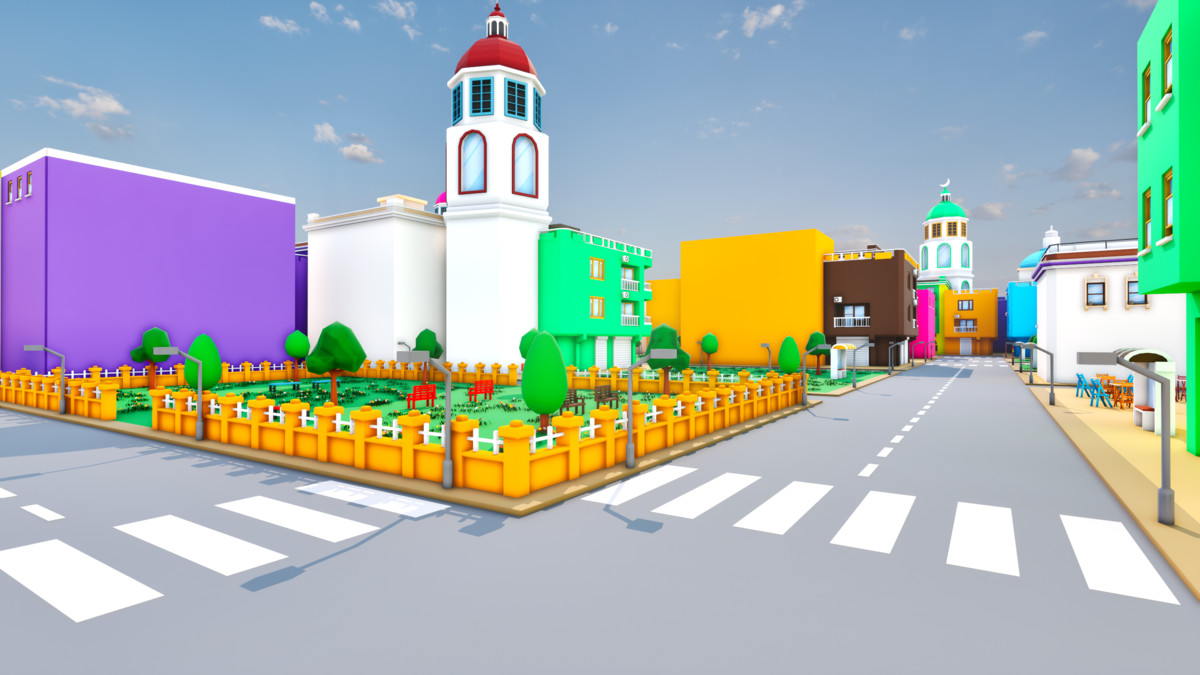 Modular Eastern City Low Poly Istanbul [Enterable Interior] [Desktop & Mobile]