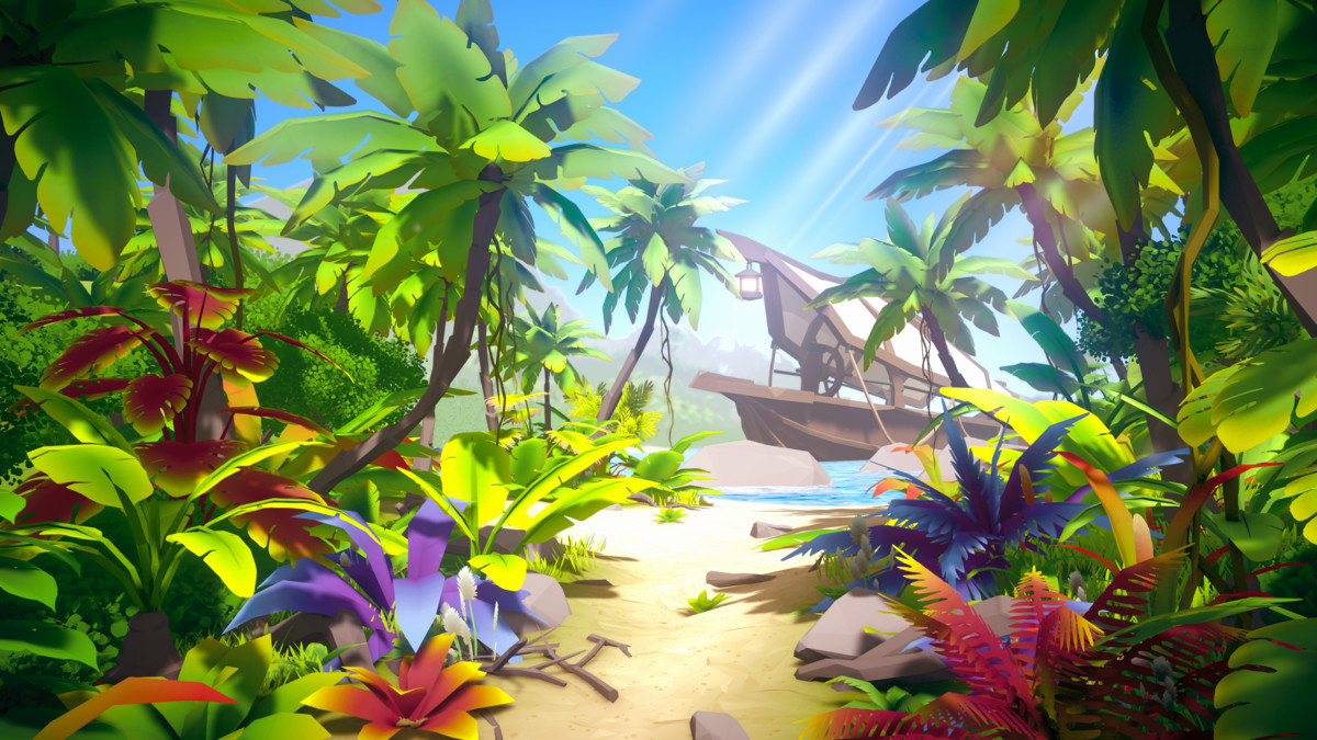 STYLIZED Fantasy Nature Pack: Tropical Island - Low Poly 3D Art