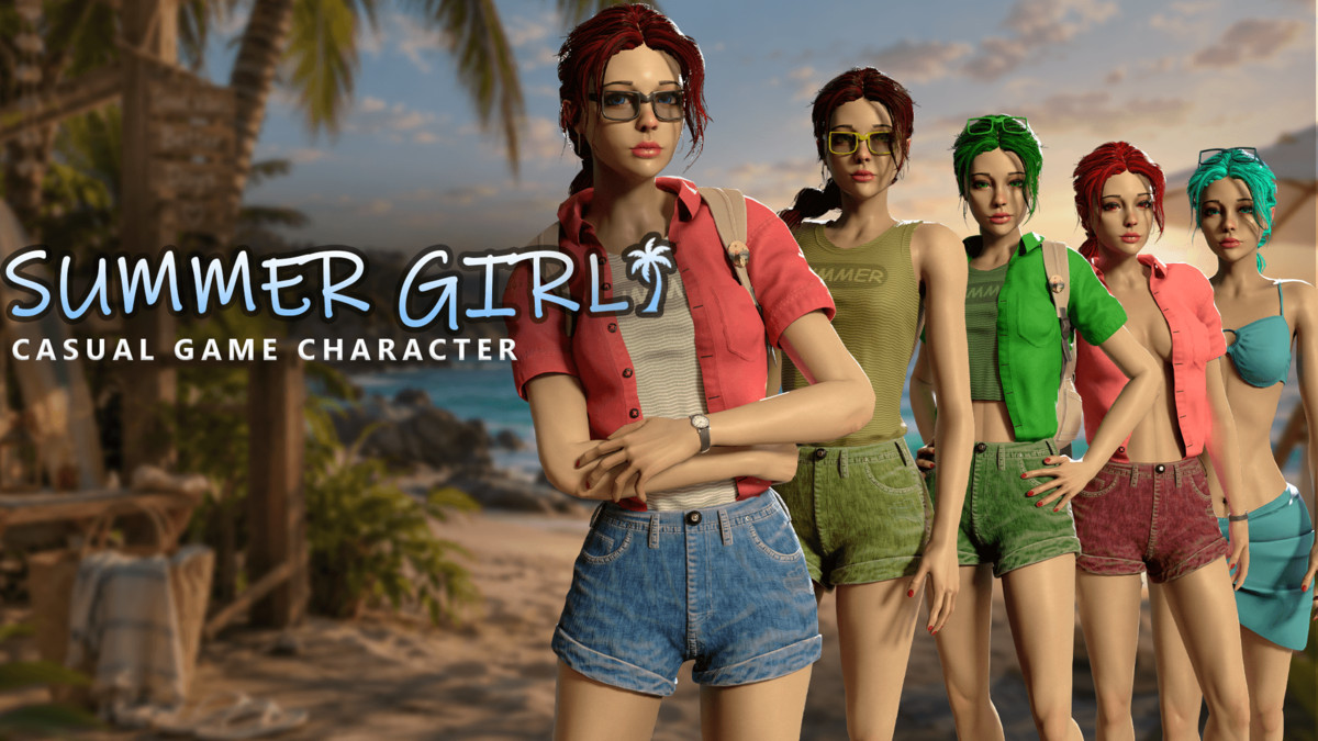 Summer Girl – Casual Game Character