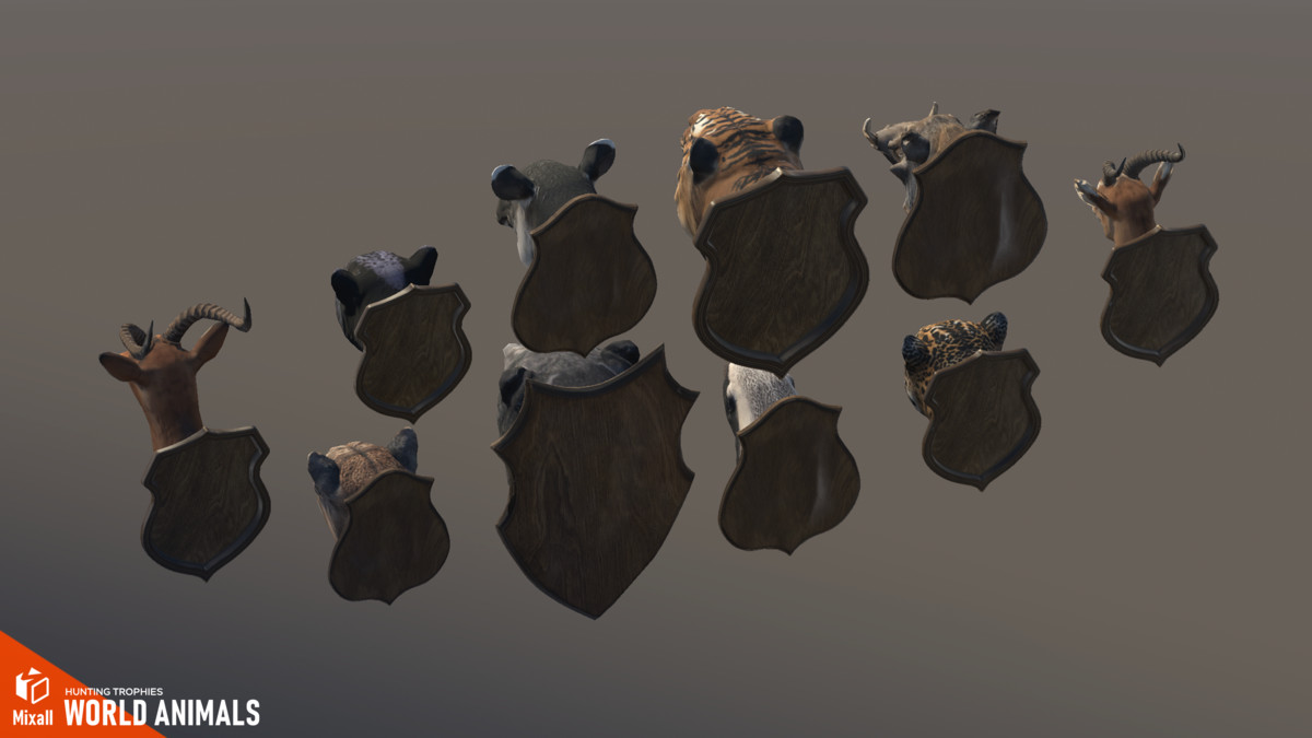 World Animals – Hunting Trophies