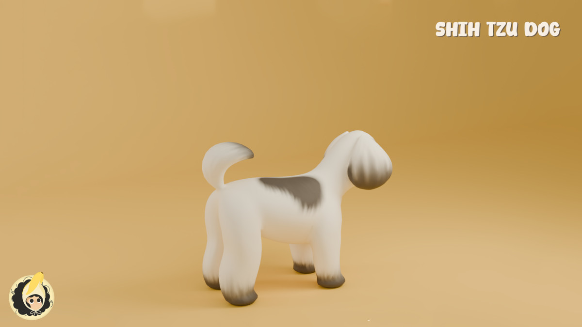 Animated Shih Tzu Dog