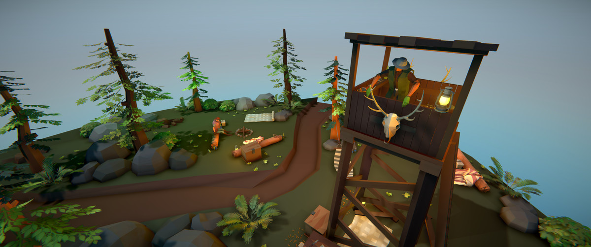 Polygonal Hunters Hideout Spot Asset Package