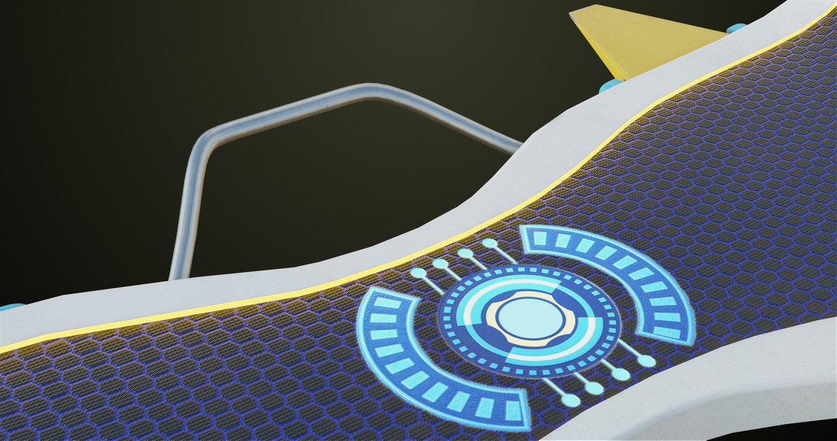 Sci Fi Hoverboard 7 URP HDRP Textures