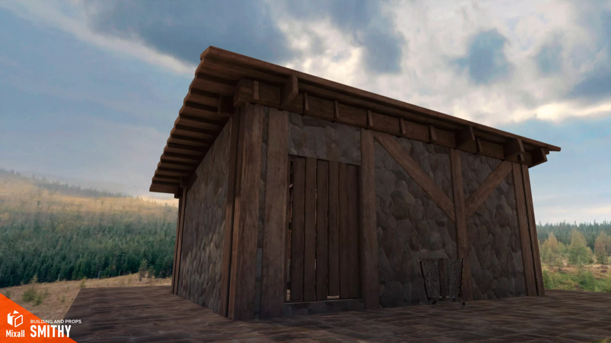 Rural buildings - glamping, greenhouse, sawmill and others