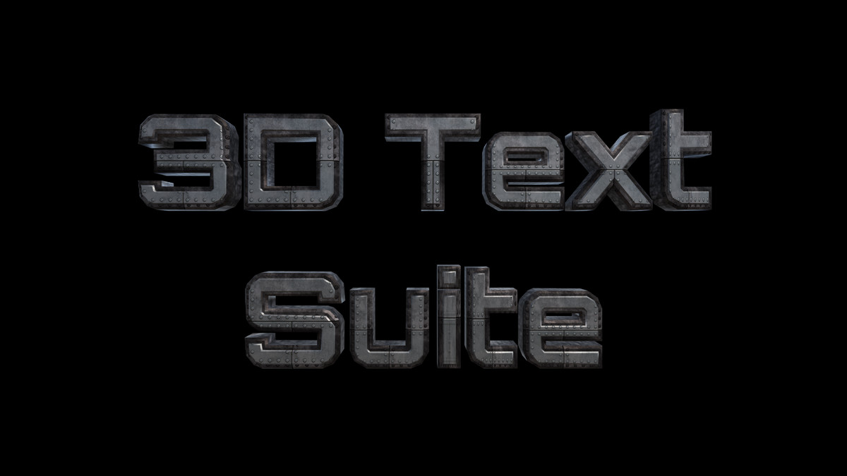 3D Text Suite - 3D Text Animator & Font Creator