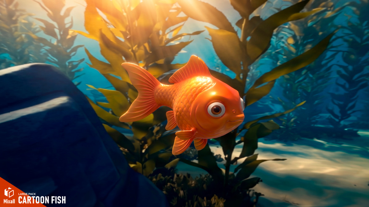 Cartoon fish - underwater pack