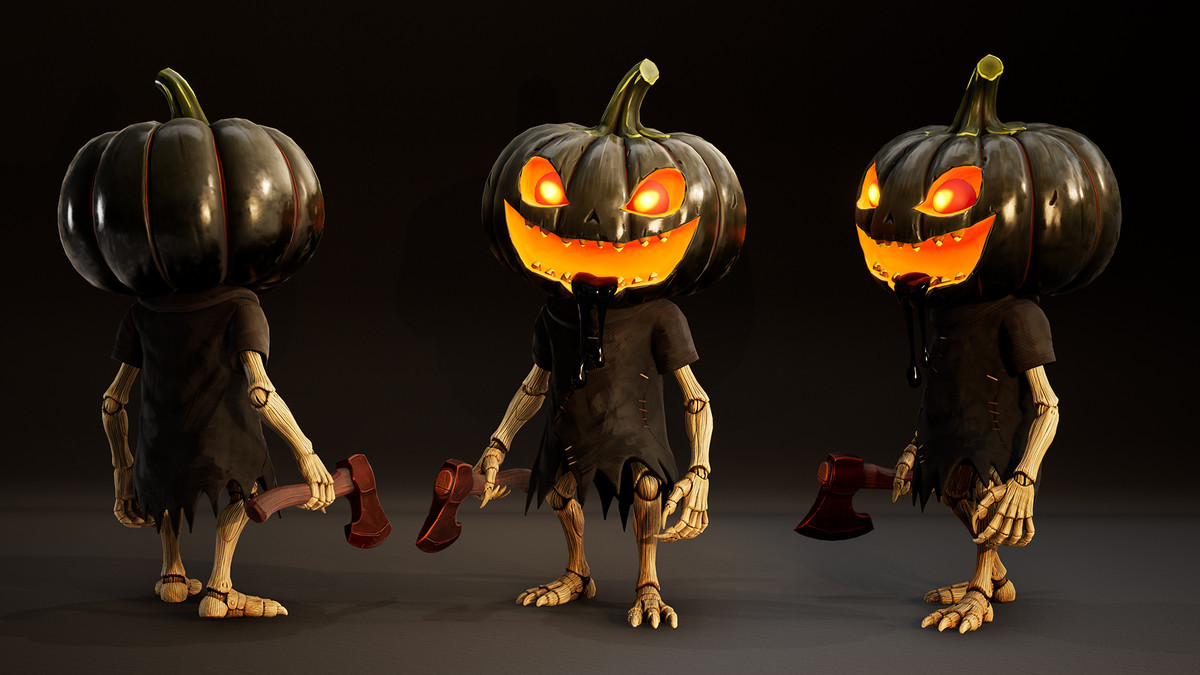Stylized Pumpkin Horror Character Pack