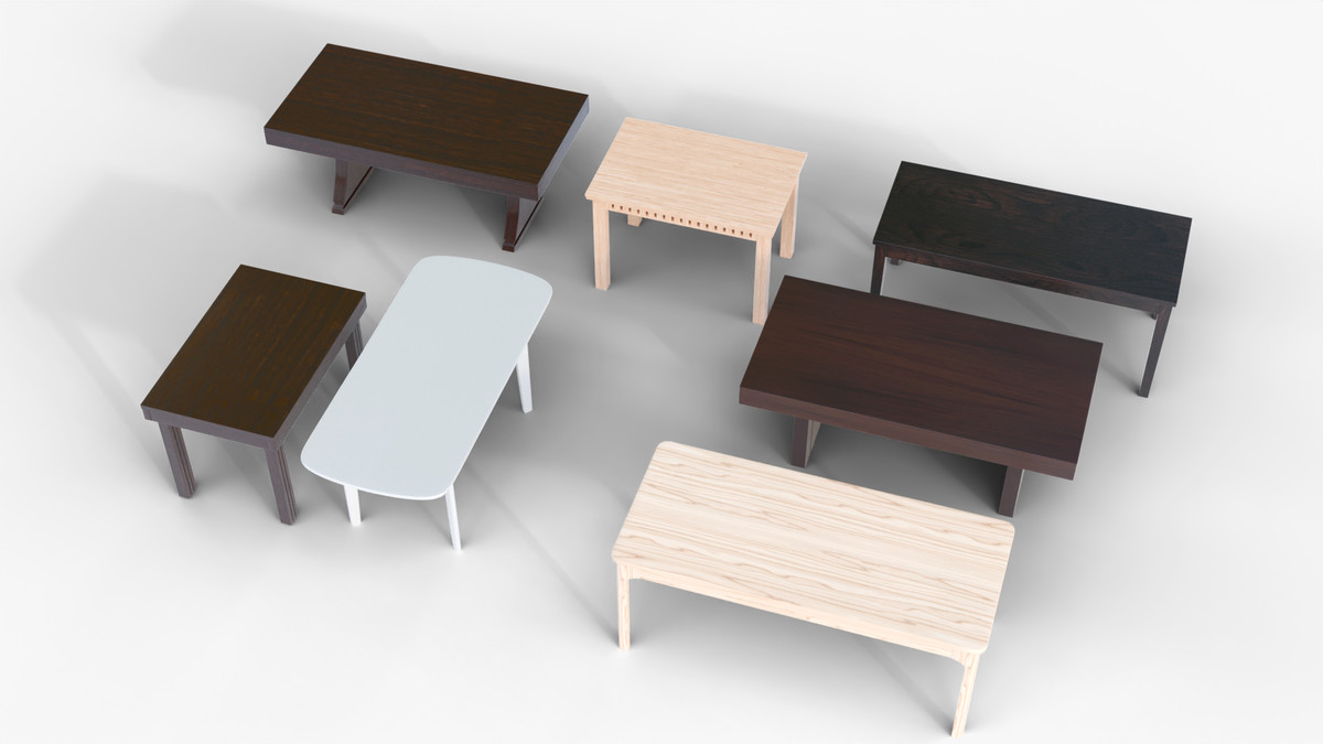 7 Wooden & Modern Table Pack 3