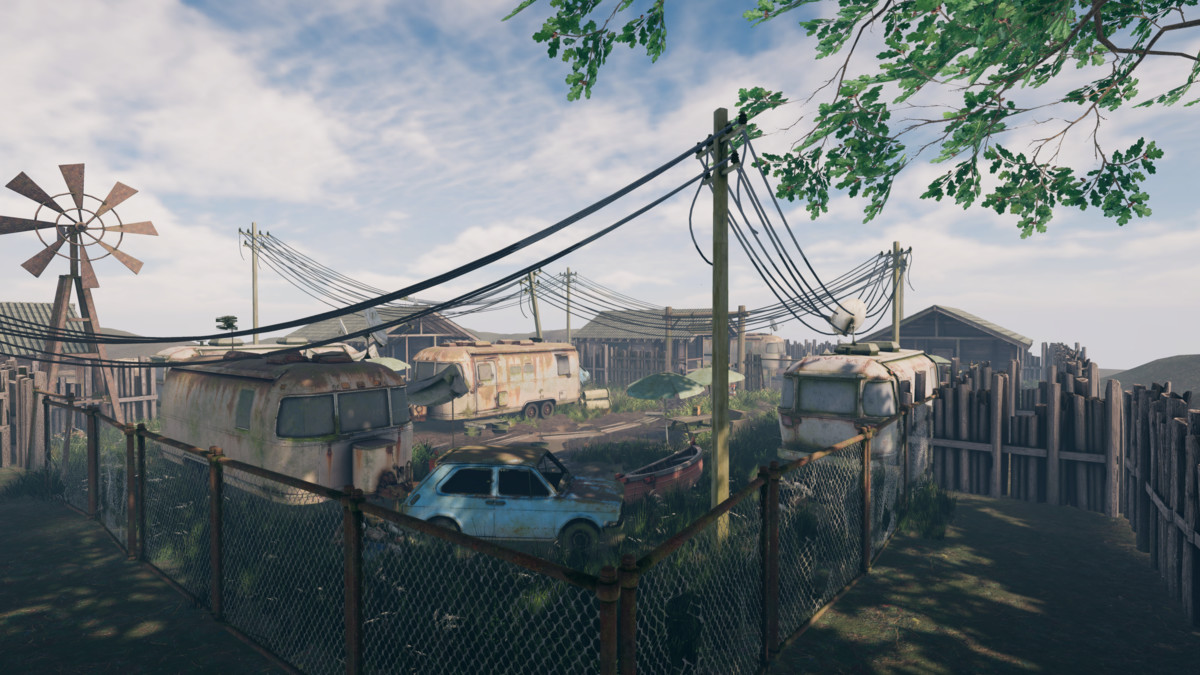 Post-Apocalyptic Trailer Park Environment