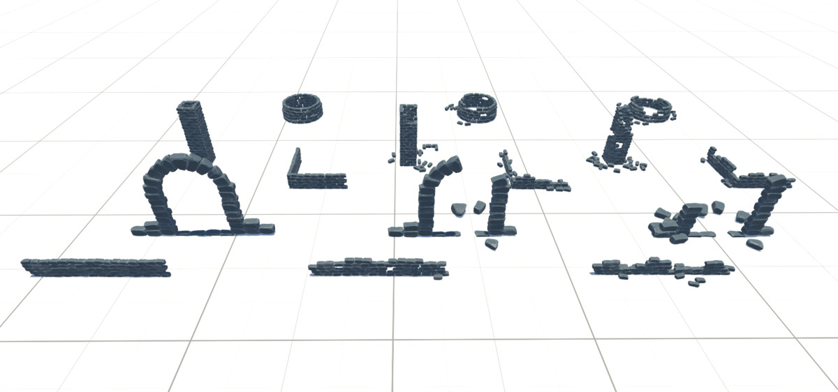 Stylised Rocks and Ruins