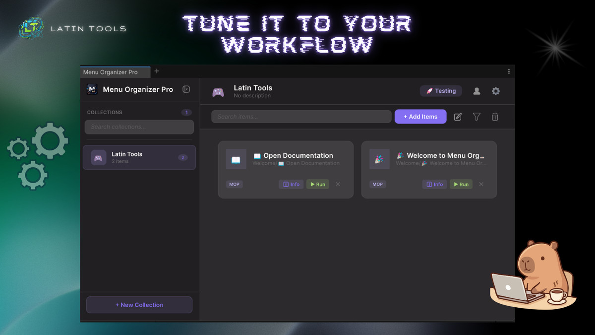 Menu Organizer Pro