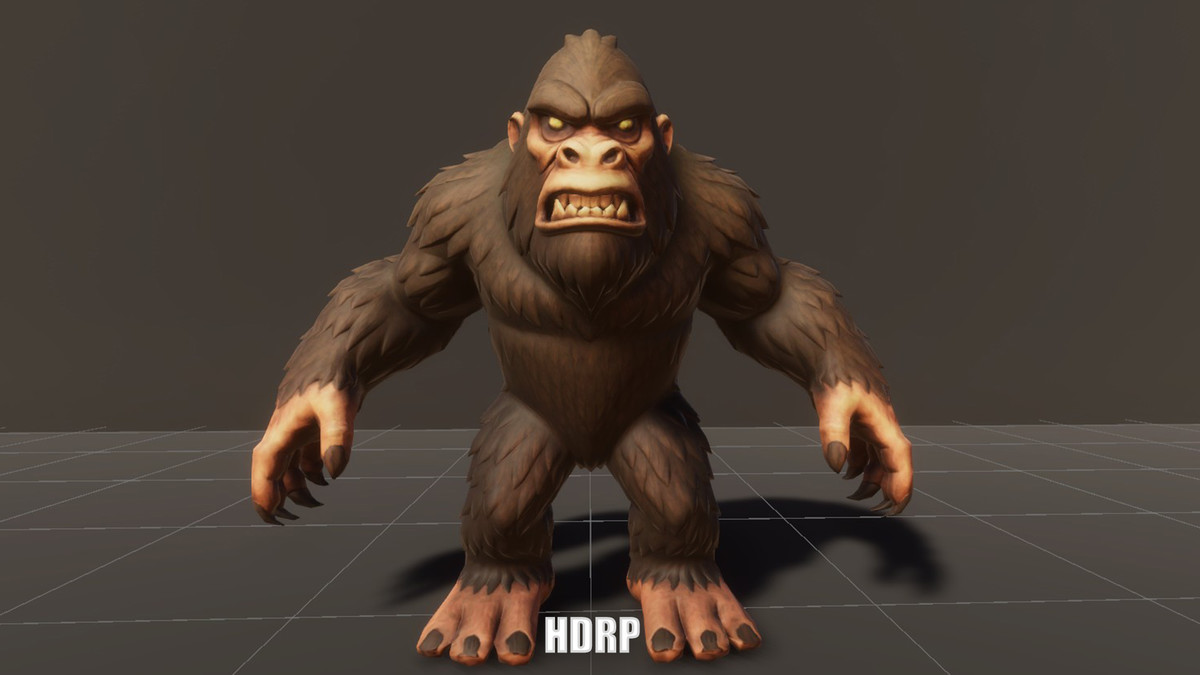 Sasquatch - Game ready character Low-poly 3D model