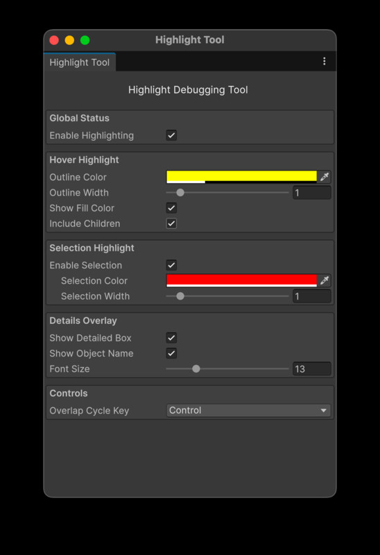 Scene Highlight Pro – Runtime & Editor Debug Toolkit