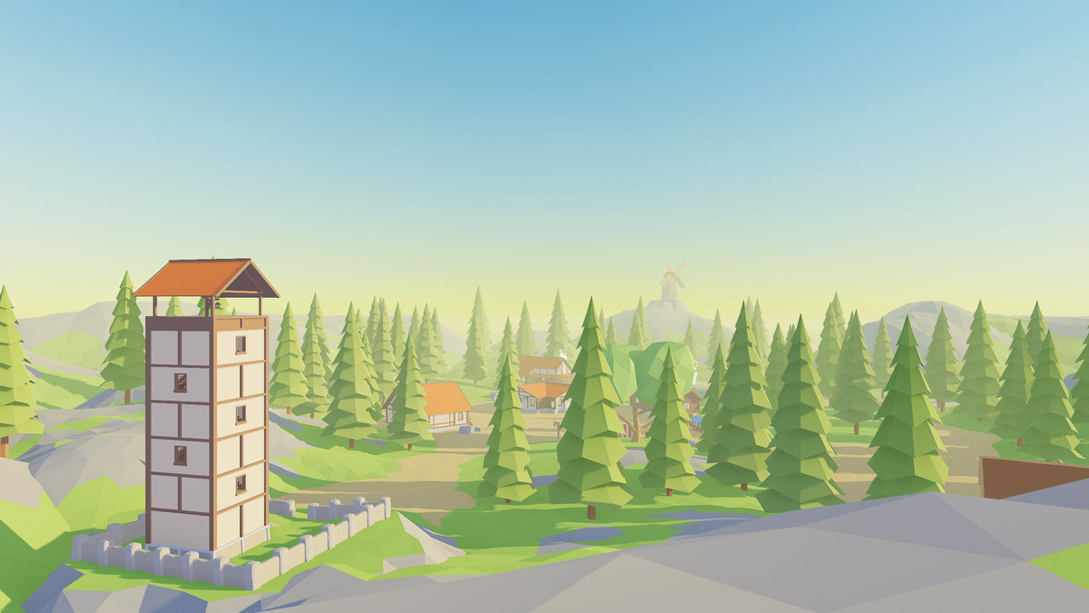 Low Poly Modular Medieval Buildings Pack