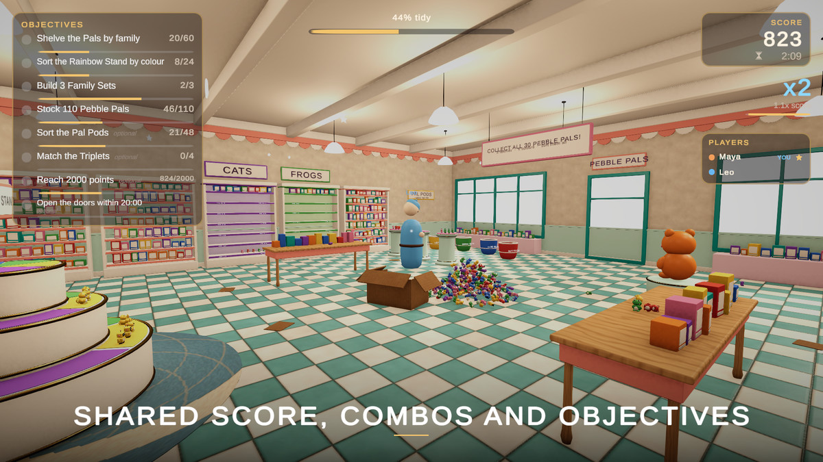 Tidy Up Co-op Together – Multiplayer Sorting & Organizing Game Creator