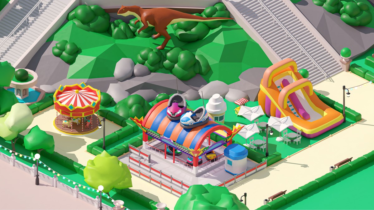Amusement Park - Low Poly 3D Models Pack