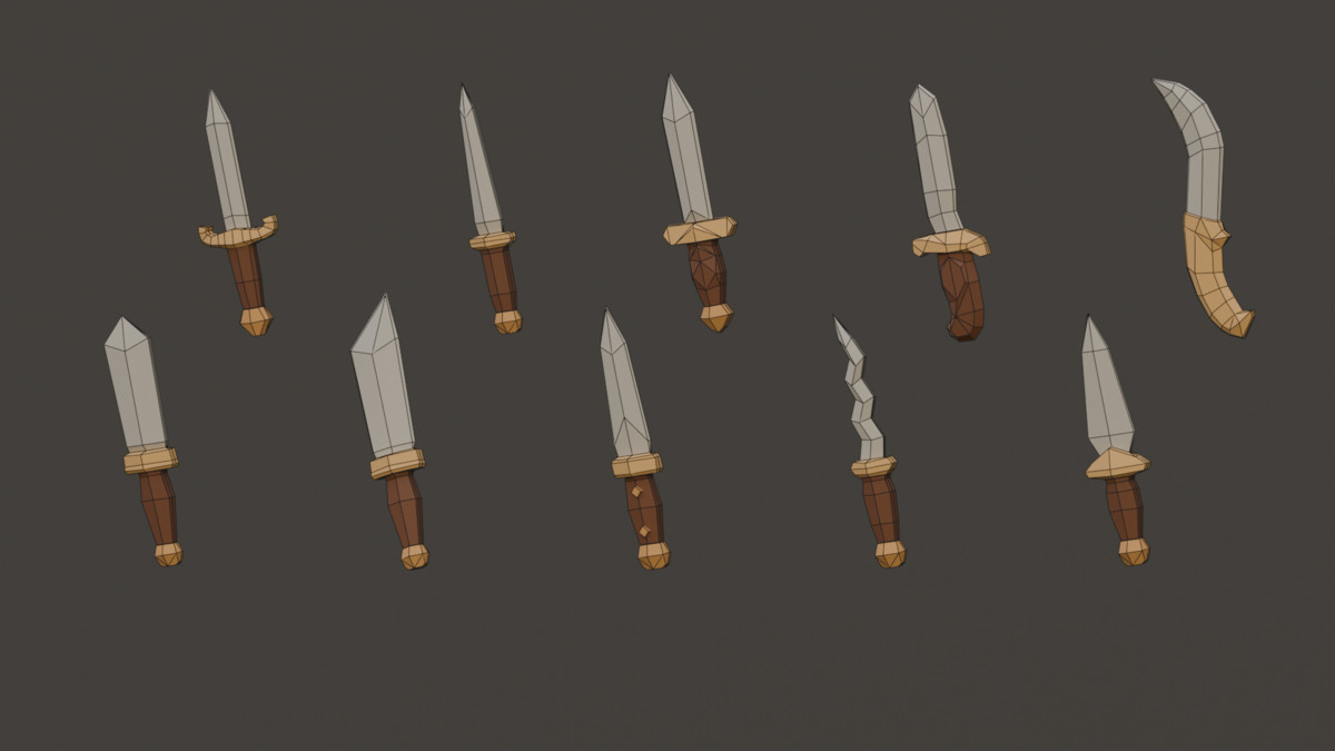 Fantasy Melee Weapons - Low Poly Pack