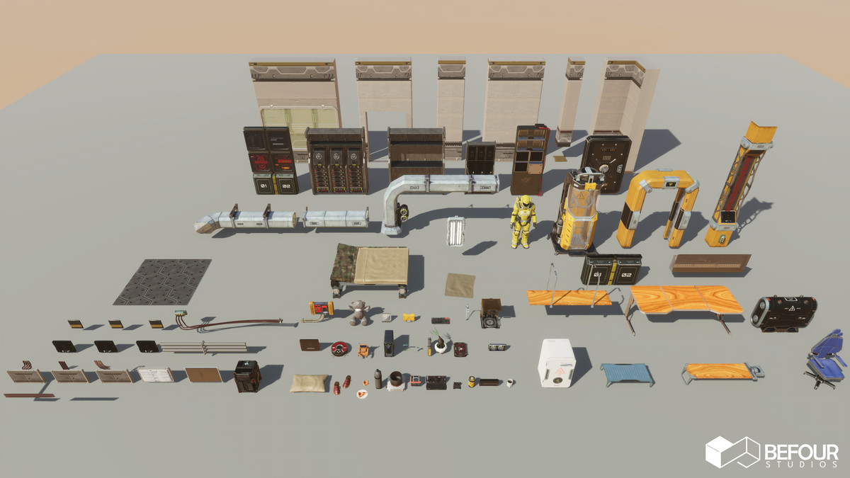 SciFi Engineer's Room Environment