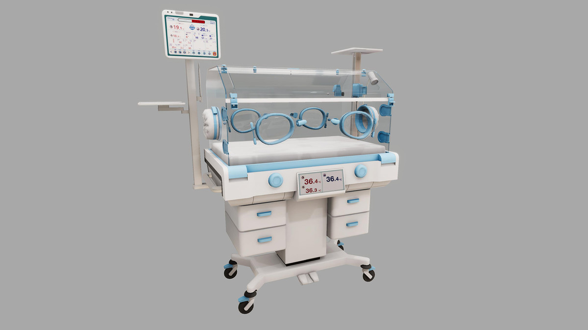 Infant Incubator 3D Model