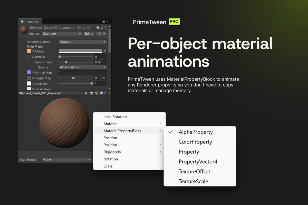 PrimeTween PRO · Code-Free Animations