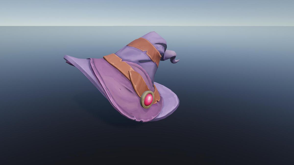 Stylized Magic Hats l Game Ready l Handpainted